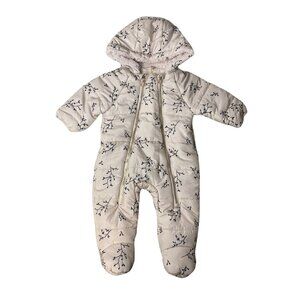 Jessica Simpson Baby Girl Cream Snowsuit – 3–6M